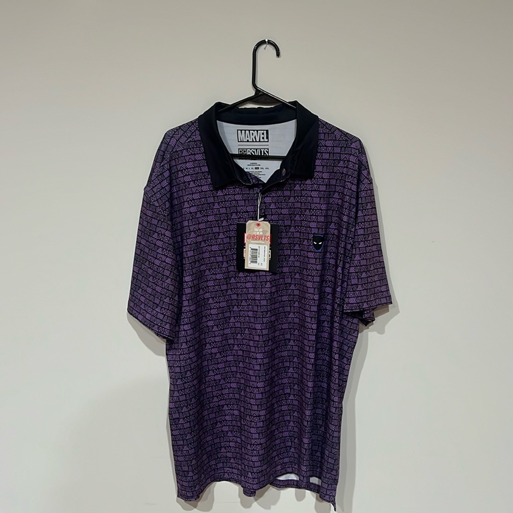 RSVLTS Men’s Black Panther Polo